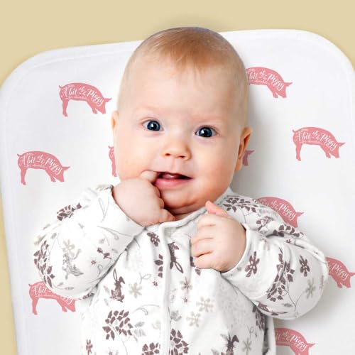 Azeeda 'Piggy for Chocolate' Baby Burp/Wash Cloth (BC00030827)2