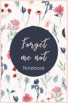 Paperback Forget-me-not notebook : notebook journal flower, an original idea for gift: Forget-me-not flower notebook Book