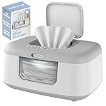 Jool Baby TinyBums Baby Wipe Warmer & Dispenser with LED Changing Light & On/Off Switch (Grey)