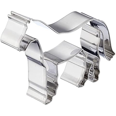 Staedter Horse Cookie Cutter, 10 cm, Stainless Steel, Silver Cover