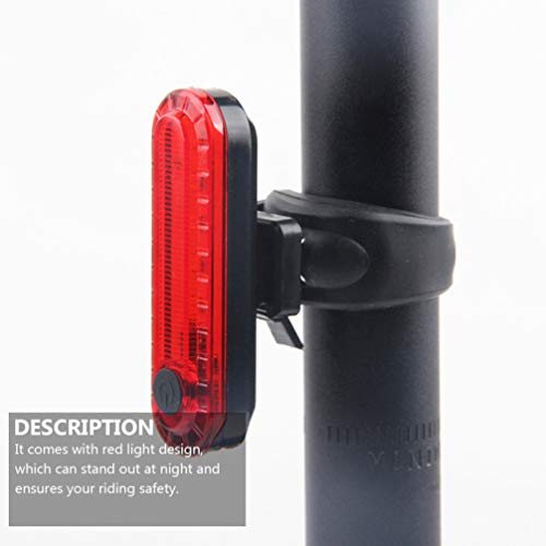 BESPORTBLE Luz traseira de LED recarregável por USB, luz traseira e dianteira para bicicleta, luz de