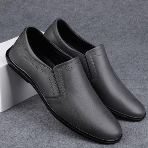 Men's Slip On Round Toe Solid Formal Shoes Shoes Dress Oxford for Men PU Leather Oxford Shoes Resistant Non Slip Block Heel Anti-Slip Low Top Outdoor2