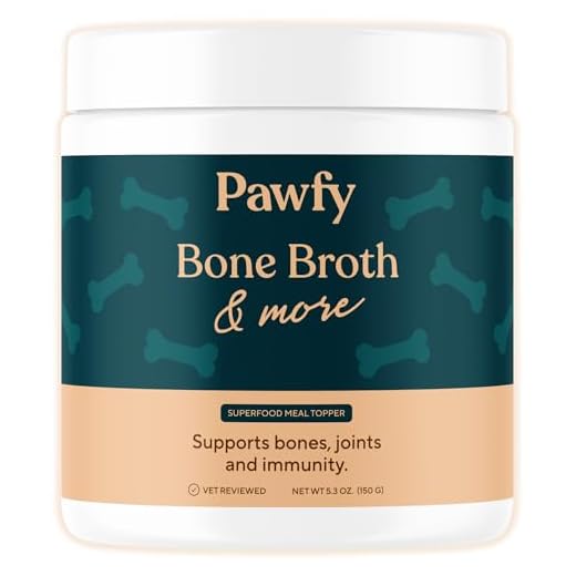 Pawfy Bone Broth for Dogs | Dog Seasoning Powder for Dry Food with Collagen - Supports Joints, Immunity & Digestion | Easy to Serve Bone Meal for Dogs | Unsalted Dog Gravy Topper for Pets