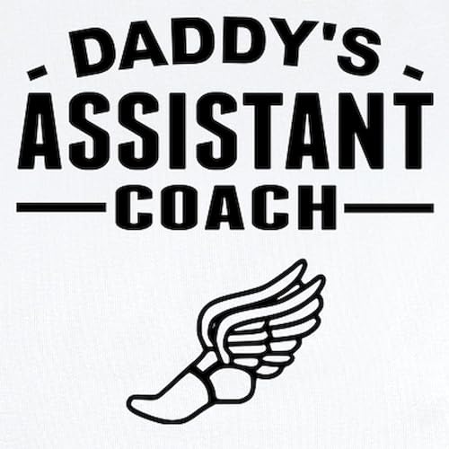 CafePress Daddys Assistant Track Coach Body Suit Cute Infant Bodysuit Baby Romper2