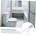 Vaguelly Toilet Flush Valve with Flapper Durable Drain Repair Tool for Efficient Flushes Easy Installation for One and Single Row Toilets Home Supplies