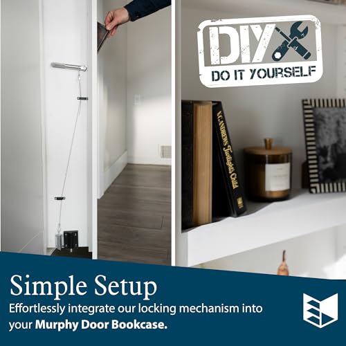 MURPHY DOOR® Hidden Door Book Latch.