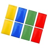CAZSTYK Paquete de 8 sacos de patatas para exteriores, carreras, juegos infantiles, fiestas de cumpleaños con diseños seguros y colores brillantes seguros para niños