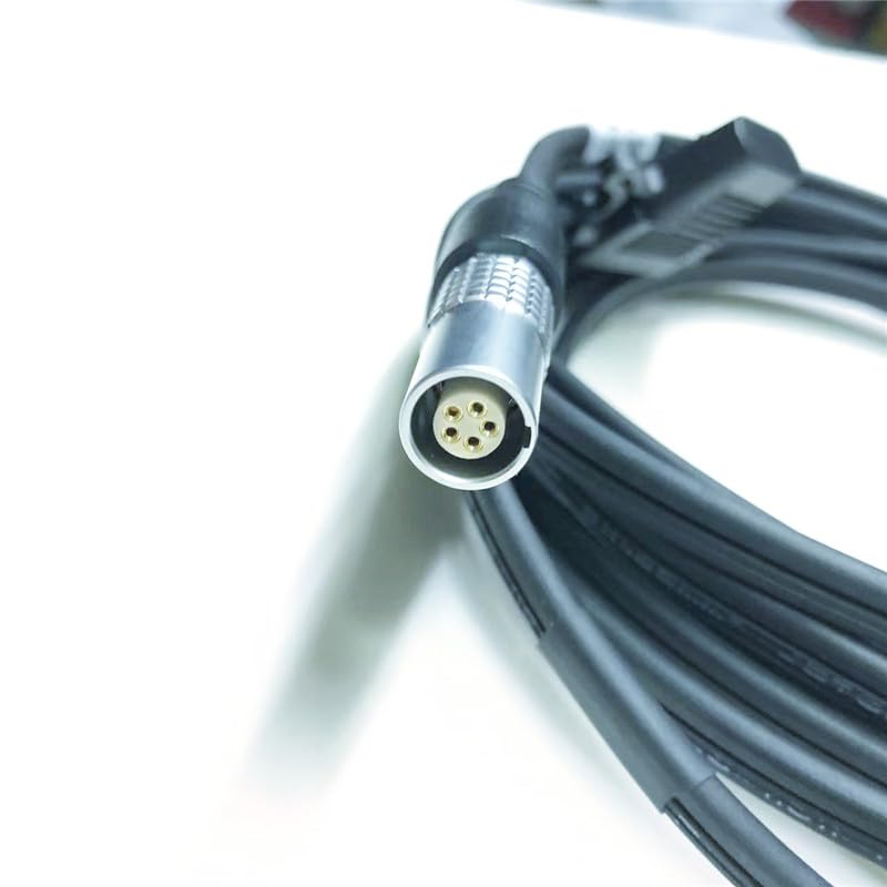 GEV71 Power Cable for Total Station OR GNSS GPS 12VDC CAR Battery 5PIN/F Alligator Clips