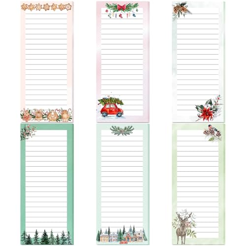 Bloc de notas para nevera navideño con imán perfecto como detalle y regalo festivo