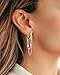 Shownee Tassel Chain Small Gold Hoop Dangle Earring For Women Huggie Earring Heart Star CZ 14K Gold Plated Fashion Jewelry Friendship Gift