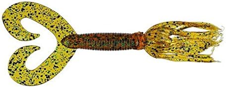 Table Rock BaitHG5D1O-10 Chompers Twin Tail Skirted Grubs, Green