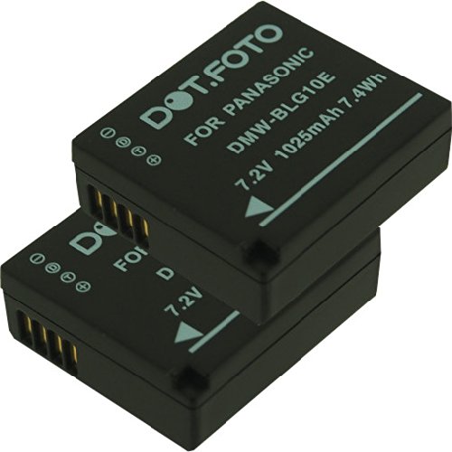 2x Dot.Foto Qualitätsakku für Panasonic DMW-BLE9, DMW-BLG10 - 7,2v / 1025mAh