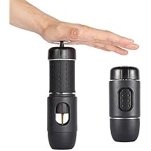 Portable Coffee Maker, Manual Espresso Coffee Machine Foldable Compatible with Ground Coffee Capsule for Home Office Travel Outdoor Camping Interesting