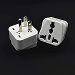 Toptekits 2-Packs NEMA5-15P to Universal Travel Plug Adapter, US 3-Prong Standard 5-15P Electrical Plug Adapter, EU UK AU to US AC Power Converter