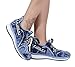 Jeans Sports Shoes, Handmade Women's Sports Shoes, Blue Jeans Embroidered Sports Shoes, Women's Sports Shoes, Birthday gift (9, blue)