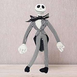 Wukesify Nightmare Before Christmas Plush, 50cm Nightmare Before Christmas Doll, Jack Skeleton Plush Doll Toy, Christmas Ornament Home Office Stuffed Animal Doll Decor, Gifts For Christmas Decoration