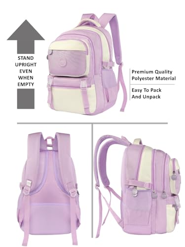 Image of Lavie Sport Twilight Laptop Backpack | 33 Liters | Fits Upto 16 Inch | Laptop Compatiable | Rain Cover | Gift for Boys & Girls