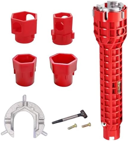 Ragyzity 14-in-1 Wasserhahn-Schraubenschlüssel – Multifunktional, Rutschfest Für Waschbecken & Sanitär