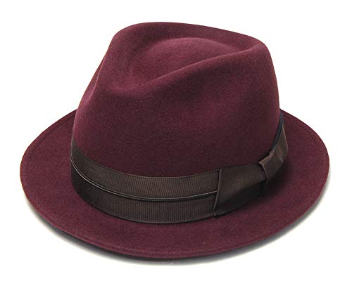 [Retter（レッター)] ウールフエルト中折れ帽 Wool Tumami(S(57cm) ワイン)