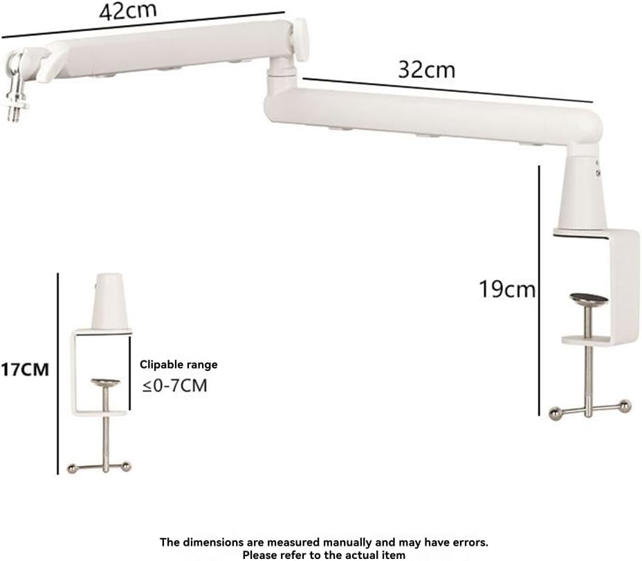 Kidondsn(キドンドスン) マイクスタンドデスクマウントクランプ調整可能ヘビーデューティブームアームベアデスクマイクスタンド