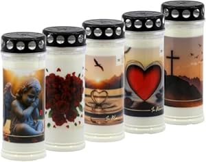 Horeca Candles Grabkerzen 7 Tage 5er Set