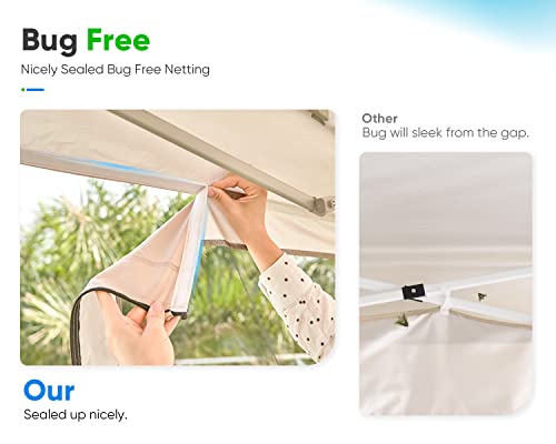image for Quictent 8'x8' Pop up Canopy Tent with Netting, Outdoor Instant Portab