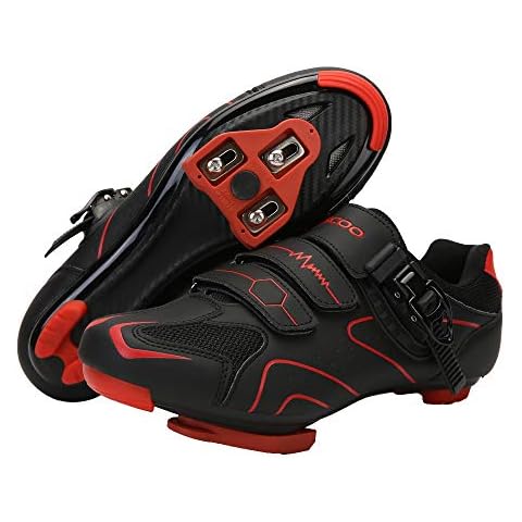 KESCOO Unisex Cycling Shoes with Cleats Cover