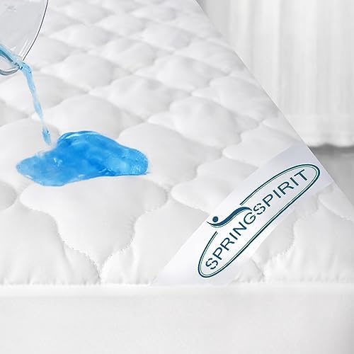 Mattress Protector Waterproof Full XL Size, Breathable & Machine Washable Cooling Full XL Mattress Pad Cover Quilted Fitted with Deep Pocket up to 14" Depth