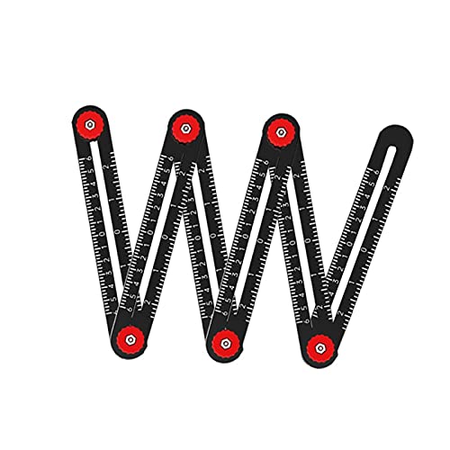 huanyudaeroy Aluminum Alloy Multi-Function Ruler Angle Finder Universal Angler Ruler Locator Metal Drill Guide Locator Tile Opening