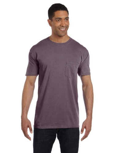 Comfort Colors 6.1 oz. Garment-Dyed Pocket T-Shirt, Wine, XX-Large