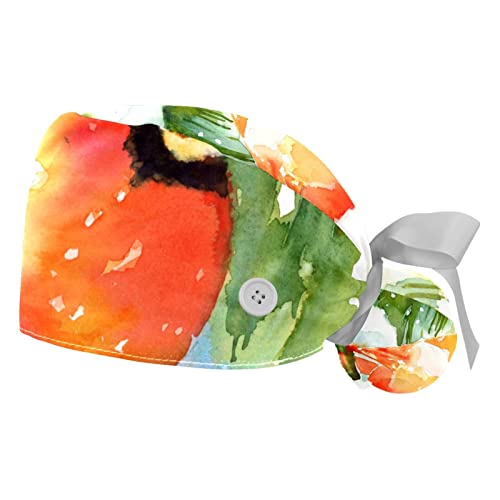 Chapeaux de travail respirants JDEZ lot de 2 casquettes bouffantes pour hommes et femmes