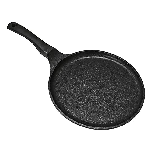 MH GLOBAL Crepe Pan Nonstick Tortilla Pancake Dose Tawa Pan Round Flat Skillet Griddle Pan, 12.5