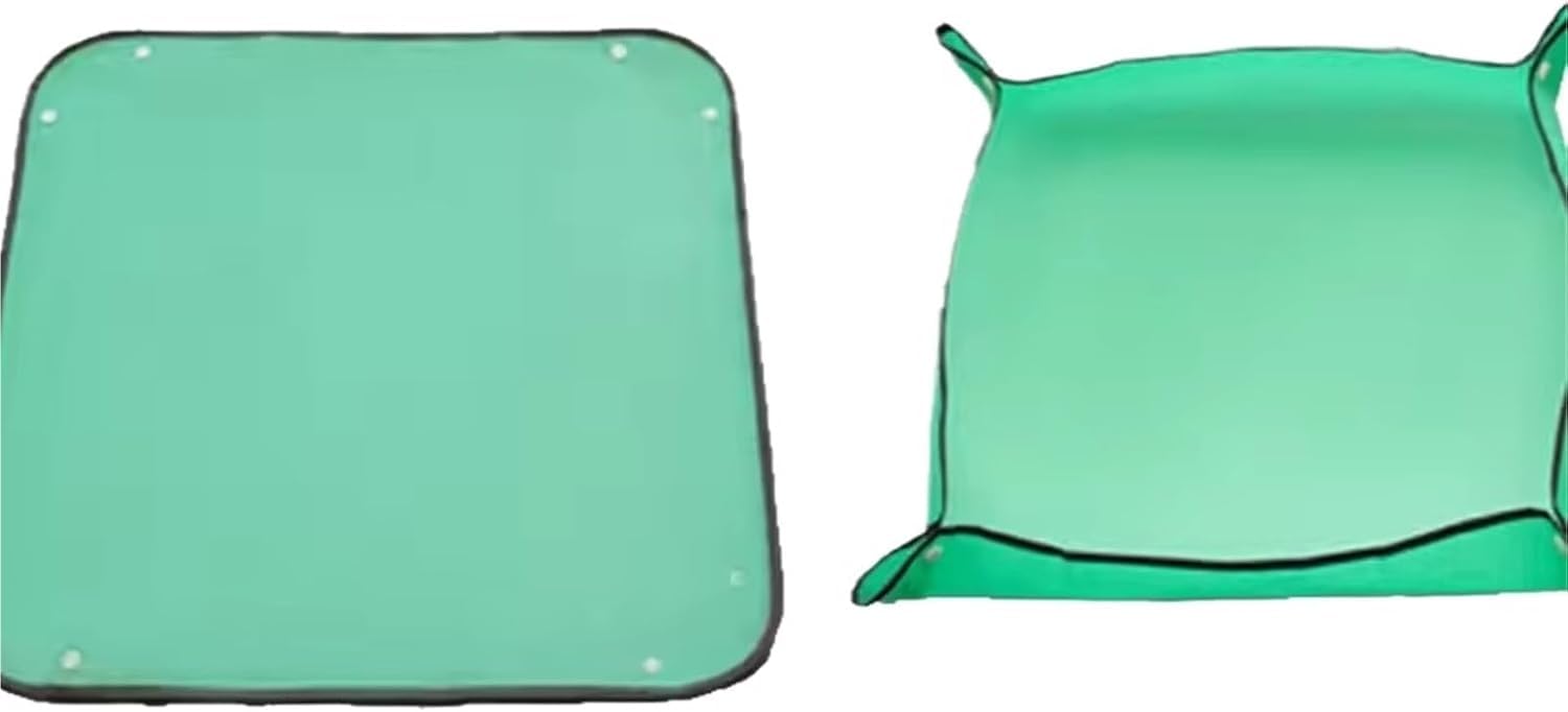ESESE Foldable Plant Repotting Mat Garden Potting Pad Tray, Gardening PE Transplanting Waterproof Square Plants Washable Thicken Accessories For Indoor(100cmX100cm)