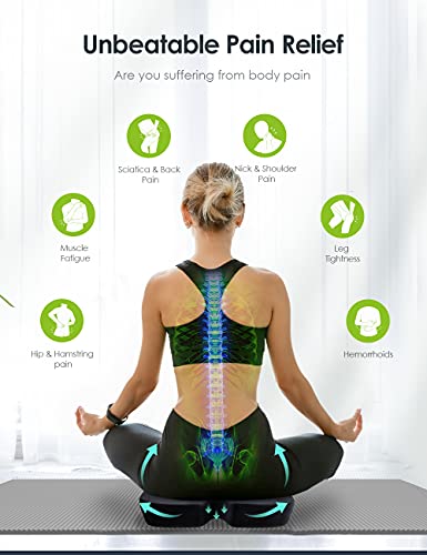 Daintier Chair Seat Cushion, Office Cushion Memory Foam Comfort Cushions For Car Truck Driver Travel Wheelchair, Thick Chair Pillow For Relief Lower Back, Tailbone, Sciatica, Hip Pain,Coccyx #TOP3