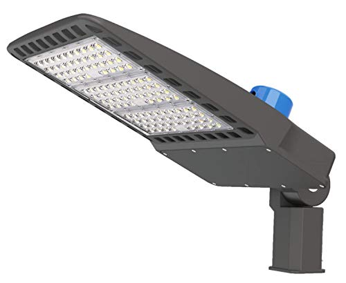 Flash Deals - 60% OFF 300W LED Parking Lot Lights 39000lm 1-10V photocell 5700K LED shoebox Light [1000W MH/HPS Equiv] Outdoor Area Road Lighting Slip Fitter Street Light