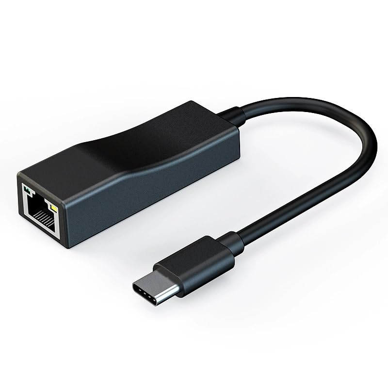 FINEANDENG Type-C 2.0 to RJ45 Ethernet Adapter USB-C to RJ45 Female Plug Ethernet Network Adapter for Laptops,Desktop Computers,Routers,TV Boxes,etc(9.21 Inch)(USB-C 2.0) Deal