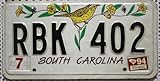 Original Auto-Kennzeichen South Carolina Nummernschild // US License Plate Motivschild USA