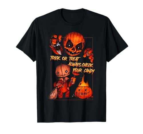 Vintage Trick Or Treat Always Check Your Candy, Pumpkin T-Shirt