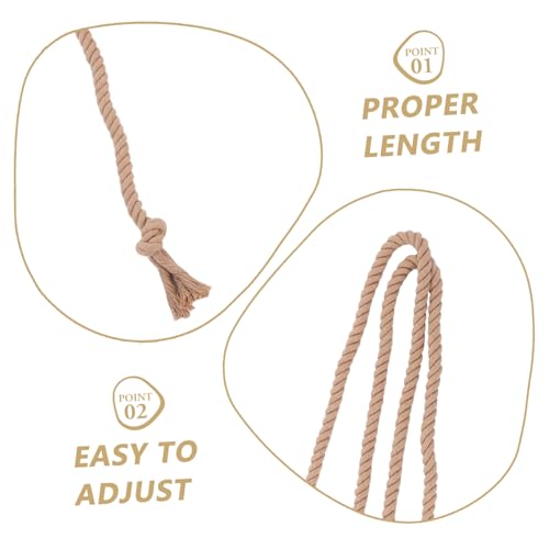 Gothic Waist Belt for Adults Cotton Linen Long Robe Belt for Pastor Costume Decorative for Trousers and Robes3