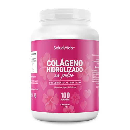 Peptidos de Colágeno Hidrolizado Tipo 1 y 3 | Alto Rendimiento | 1 KG | Sabor Neutro, Sin Olor| S&V | Sin azúcar