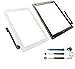 Écran Tactile Numériseur Vitre pour iPad 4 A1458 A1459 A1460 avec Bouton Home Adhésif Outils (Blanc)