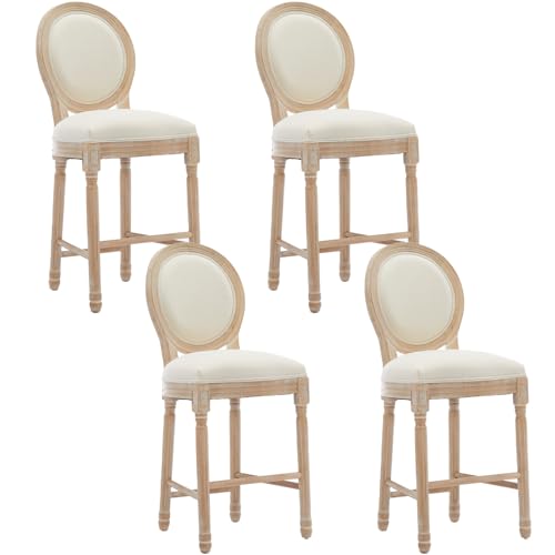26 inch French Country Bar Stools Set of 4, Counter