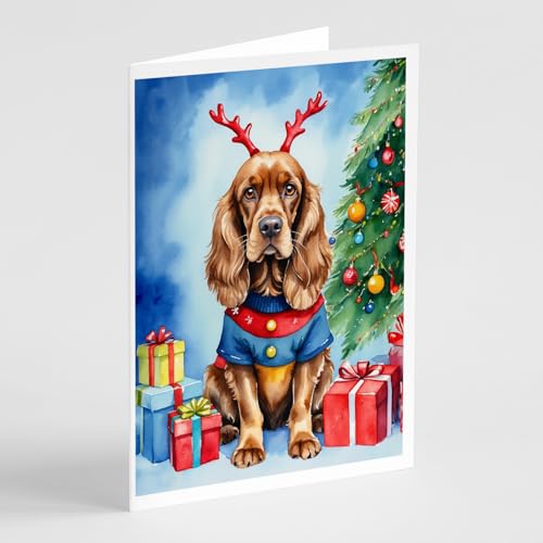 Caroline's Treasures Cocker Spaniel Dogs Blank 5x7 Note Cards Set of 8