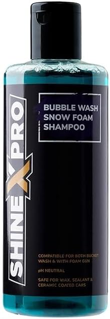 Bubble Wash Snow Foam Car Shampoo, pH Neutral, for Foam Cannon or Bucket Wash, Safe for Wax, Sealant and Ceramic Coated Cars