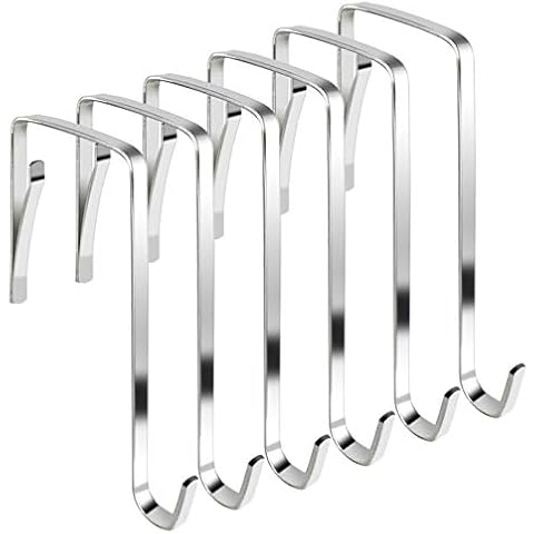 THSIREE 10Pcs Over The Door Hooks, Metal Door Hanger Z Hooks, Sturdy Over Door Hooks for Hanging Clothes, Towels, Coats and More Cover