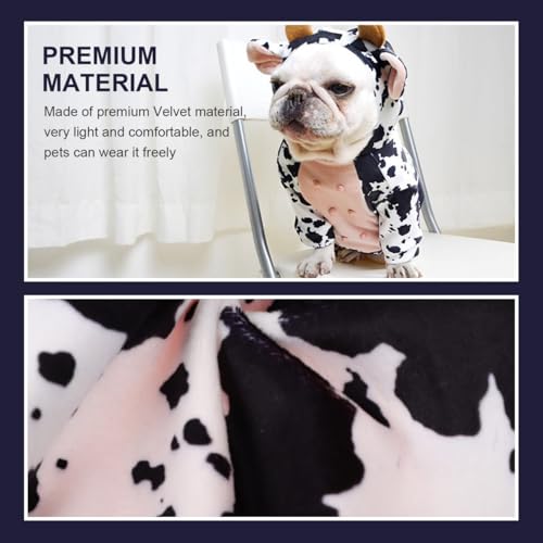 Disfraz de vaca para perro talla M miniatura 6