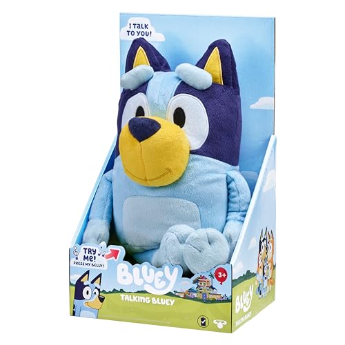 BLUEY talking Teddy Bear, 31cm, Blue, Schwarz, 31 cm - Image 3
