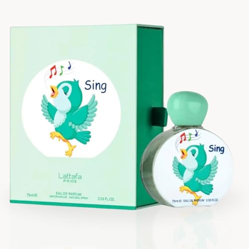 LATTAFA Sing For Kids Eau De Parfum Spray 75 ml Orgulho | Fragrância Fresca, Doce, Floral.