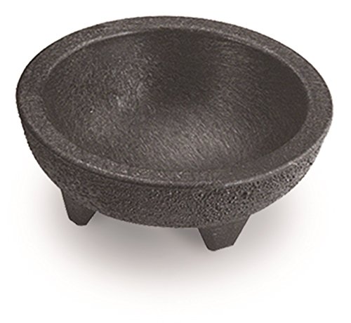 H.S. Inc NHS1008X6-CH Molcajete Chico, 4 oz., 3" Diameter x 1-1/2" Deep, Polypropylene, Charcoal Color, NSF Certified, Authentic Serving Bowl for Bars and Restaurants, (6 Each Per Sleeve, 24 Total) by HS, INC. - Image 2