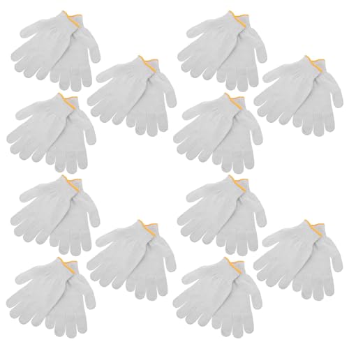 Guantes de trabajo antideslizantes de PVC y algodón resistente para construcción